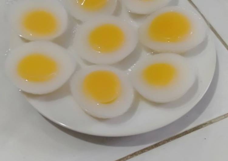 Bahan Nutrijel telur ceplok mata sapi | Cara Membuat Nutrijel telur ceplok mata sapi Yang Enak Banget