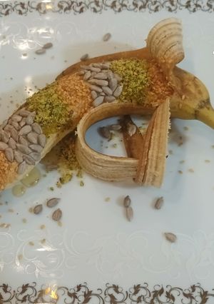 عکسی از دستور موز پروتئینی