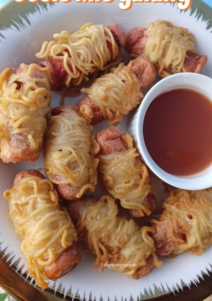 Foto resep Sosis Mie gulung