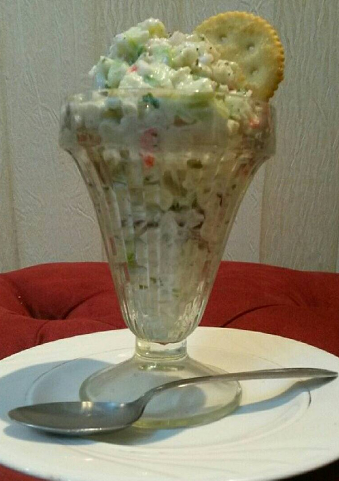 Una foto de Ceviche"gourmet" de palito de cangrejo (surimi)