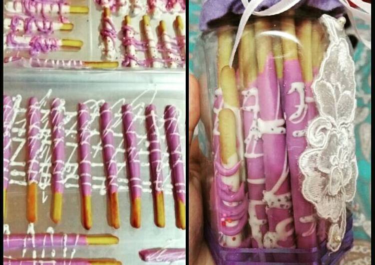 Resep Purple Choco Stick Anti Gagal