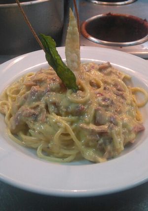 Una foto de Spaguetti Carbonara