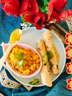 A picture of Butter paneer masala BHURJI 😋.