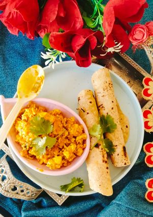 A picture of Butter paneer masala BHURJI 😋.