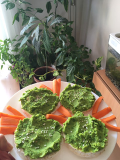A picture of Fitness Recipes: Pea Toast.