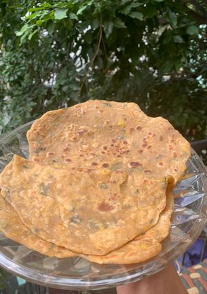 A picture of Yoghurt pumpkin Paratha.