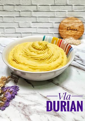 Foto resep Vla Durian (Isian Kue Soes) 🤍💚🤎