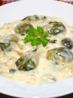 Tejszínes kelbimbó főzelék recept fotója