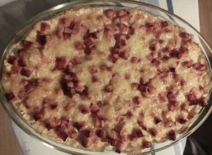Une photo de Gratin de crozets jambon comté