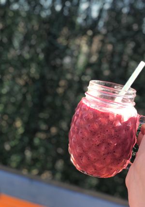 Une photo de Smoothies bowl fruits rouge