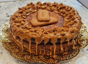 Una foto de Cheesecake de Speculoos al horno