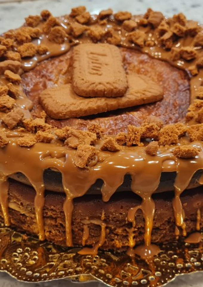 Una foto de Cheesecake de Speculoos al horno