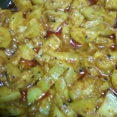 A picture of Dahi Wali lauki.