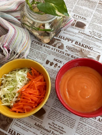 Salad dan Saus Cocol yang Bikin Ngiler, Enak Banget