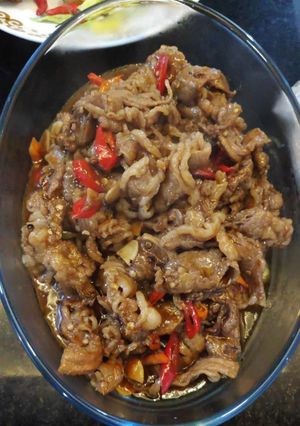 Foto resep Daging lada hitam ala yoshinoya