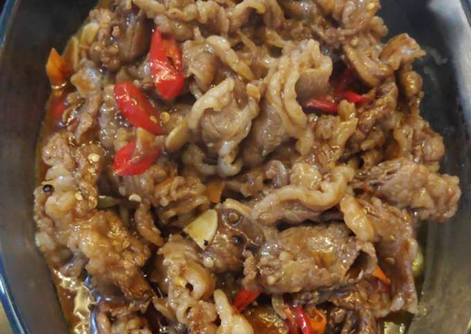 Daging lada hitam ala yoshinoya