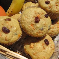 A picture of Carrot Raisin Muffins.