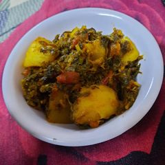 A picture of Aloo Methi Sabji.