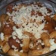 Maccaroni sausage n nuggets with Barbeque sc