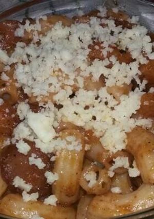 Foto resep Maccaroni sausage n nuggets with Barbeque sc