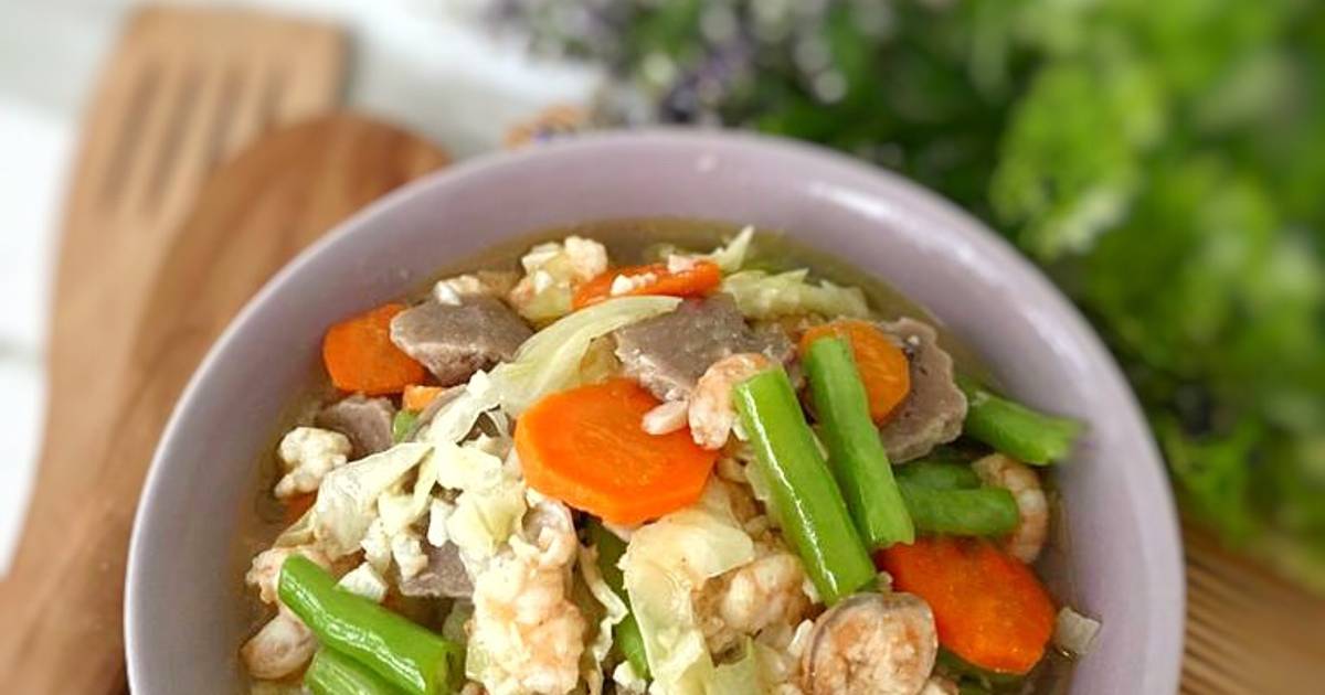 Resep Capcay Kuah Udang Bakso Oleh Phie Kitchen Cookpad