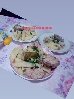 صورة لوصفة مرق الخضر باللحم المفروم
