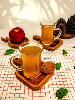 عکسی از دستور دمنوش سیب و نعناع 🍎🍏🌿