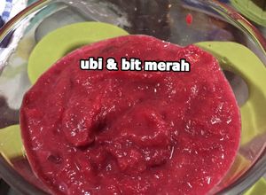 Foto resep Ubi Putih & Bit Puree mpasi
