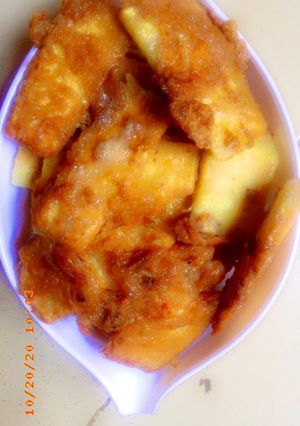 A picture of Yam & egg.