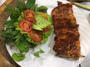 A picture of cá chép giòn nướng