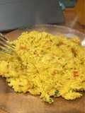 Un arroz, mil ideas: 🥘 Arroz amarillo con pollo, queso y perejil súper cremoso