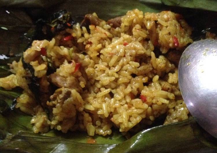 Cara mudah Membuat Nasi bakar ati ampela, Sempurna