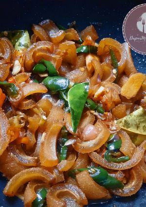 Foto resep Oseng kikil kecap pedas