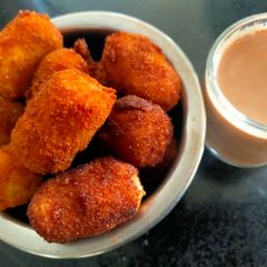 A picture of Garlic-Potato Nuggets.