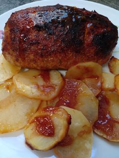 Una foto de Mini rollo de carne relleno de huevo