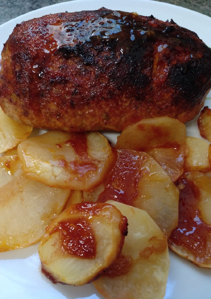 Una foto de Mini rollo de carne relleno de huevo