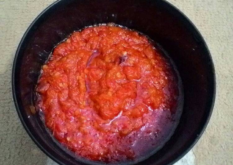 Bagaimana Membuat Sambel tomat mantaapp Anti Gagal