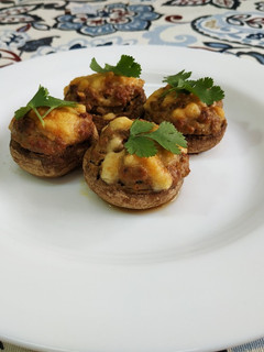 Una foto de Champiñones rellenos (apto Keto)
