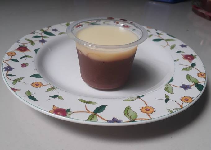 Puding coklat fla susu