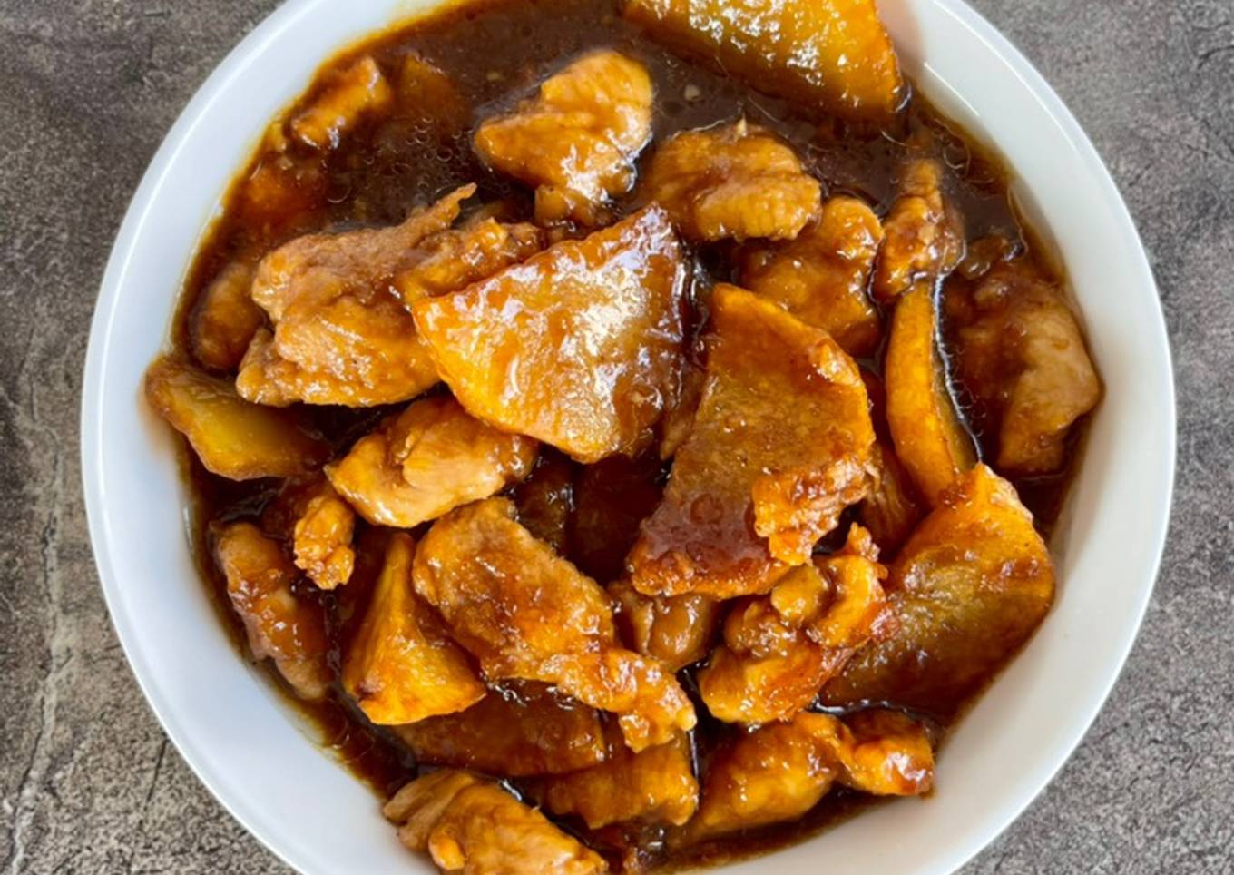 Tumis ayam kentang kecap