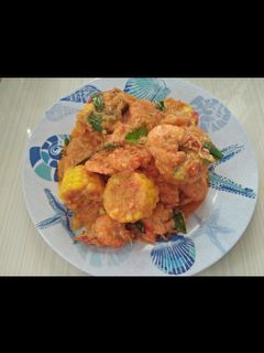 Foto resep Udang saus Padang