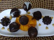 A picture of mango chocolate compound