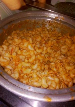 صورة لوصفة مكرونه بالصلصه 🍝
