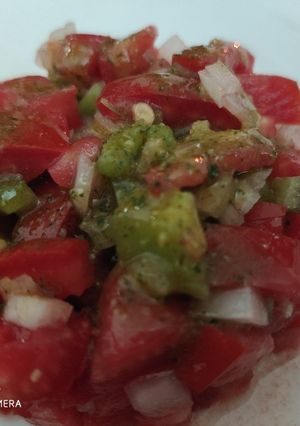 Una foto de Tartar de picadillo con aliño