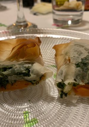 Una foto de Panadons de espinacas y calabaza con masa filo