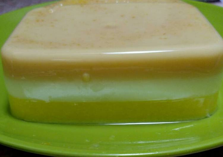 Puding Pelangi (Jagung, Melon, Wortel)