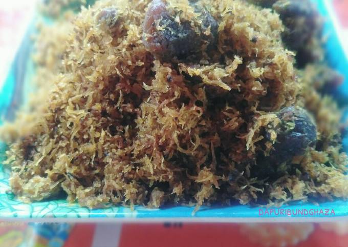 Resep: Serundeng daging🐮🐄 Sederhana Dan Enak