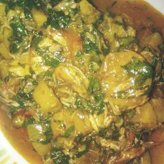 A picture of Unripe Plantain Porridge.