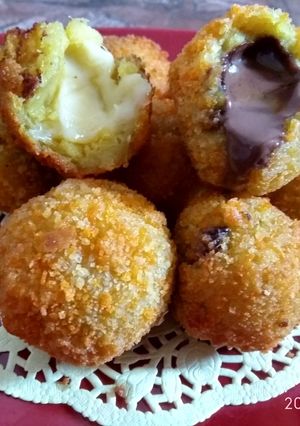 Foto resep Bola_Bola Ubi Coklat+Keju