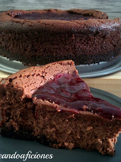 Una foto de Tarta de queso con chocolate